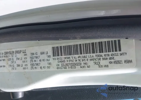 2013 Ram 1500 Slt z USA, uszkodzony, nr VIN 3C6JR6EP2DG503220